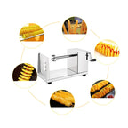 Kartoffelschneider Tornado, halbautomatische Dehnspirale aus dickem Edelstahl, manuelle Schneidemaschine, französische Frittiermaschine, Gemüseschneider