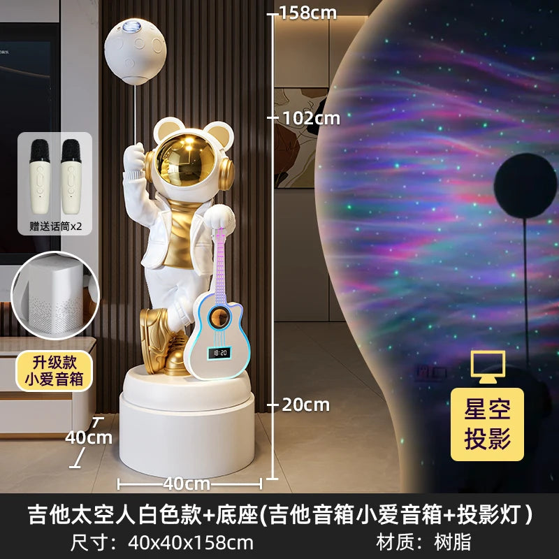 Astronaut Astronaut Bluetooth Audio Stern Licht Wohnzimmer Boden Ornament TV Schrank Boden Home Dekoration
