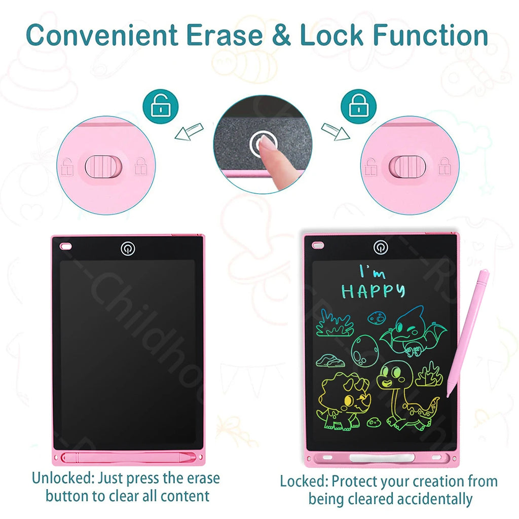 8,5-Zoll-LCD-Schreibtablett, digitales Zeichentablett, Handschriftblöcke, tragbares elektronisches Tablet-Board für Kinder im Alter von 3, 4, 5, 6, 7, 8 Jahren