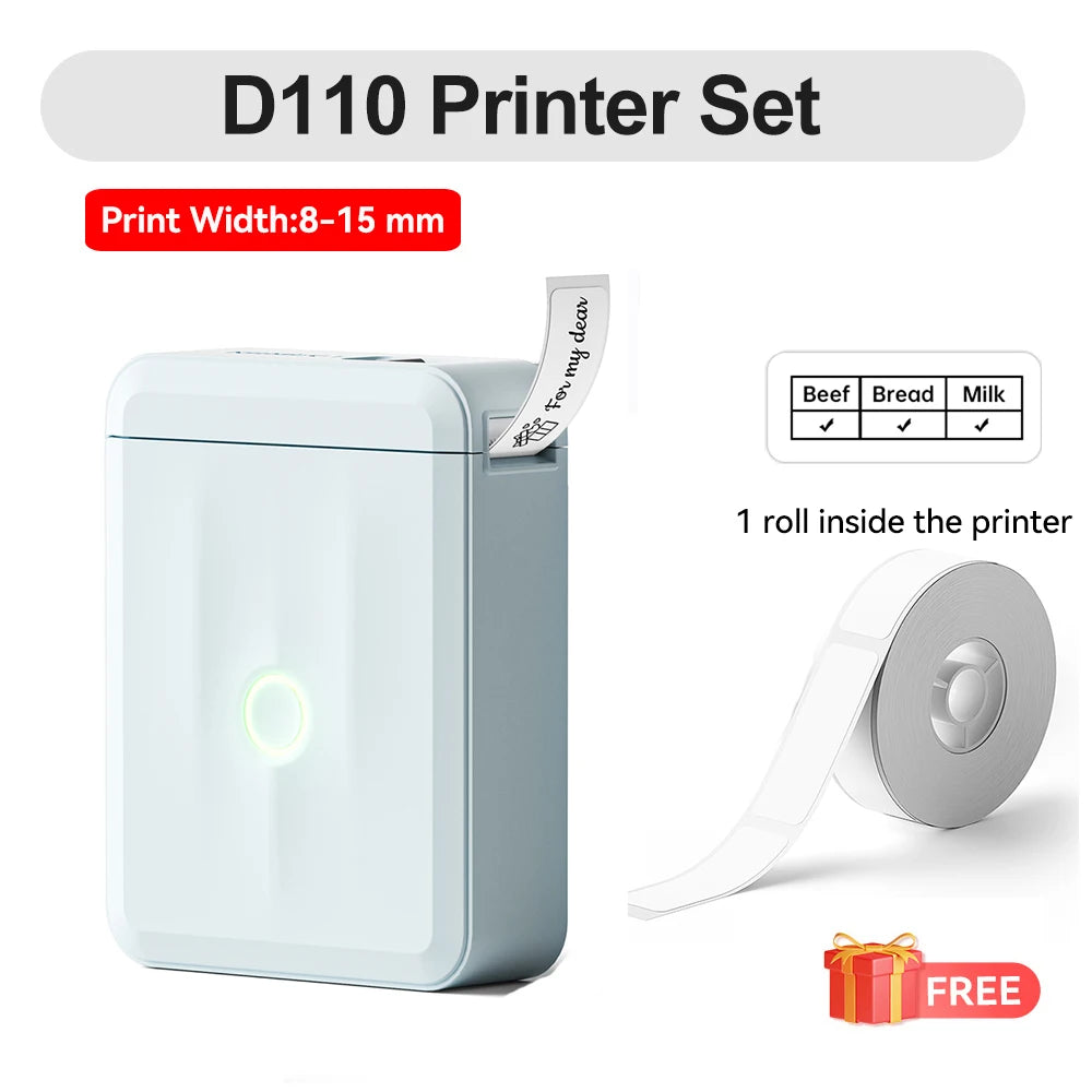 Niimbot D110 Mini Handlicher Thermodrucker Kabellose Etikettenmaschine