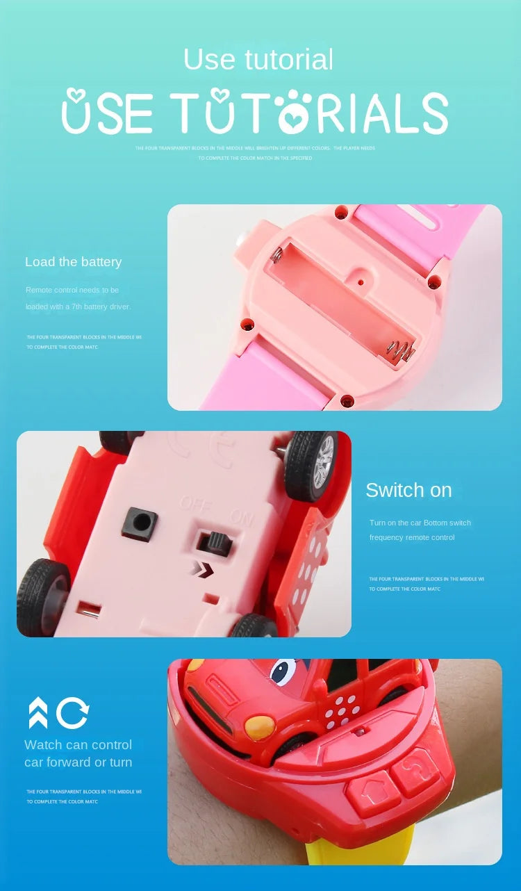 Mini Elektrische Uhr Auto Racing 2,4G Fernbedienung Auto Tragbare Fahrzeug Kinder Spielzeug Weihnachten Geschenke eltern-kind-Interaktion Spiel