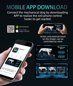 Teeggi Multifunktions-RC-mechanischer Hund, elektrischer RC, intelligenter Roboterhund mit Revolver, Lernspielzeug, bionisches intelligentes Roboter-Spielzeug, Geschenk