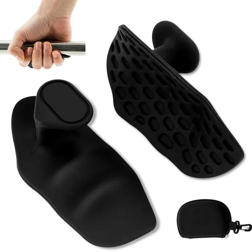 2 Stück rutschfeste Griffpolster aus Silikon fürs Fitnessstudio – Ergonomische Handschützer mit hochdichtem, strukturiertem Design