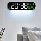 13,78 Zoll Fernbedienung, digitale Wanduhr, Stimmungsbeleuchtung, Timing, Countdown, 2, Alarm, automatischer Dimmer, DST-Stecker, Verwendung, LED-Wecker