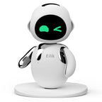 Eilik Chrome Silver – Interaktives Touch-Schreibtischspielzeug, süße Roboter-Haustiere mit vielen Emotionen. Lustige Animationen, Minispiele