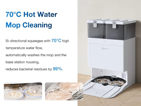 ECOVACS T30C Pro Omni GEN 2 Staubsaugerroboter, Kehren, 25.000 Pa, Staubsaugersammler, Heißluft-Trockenbodenreinigung, Haushaltsgeräte