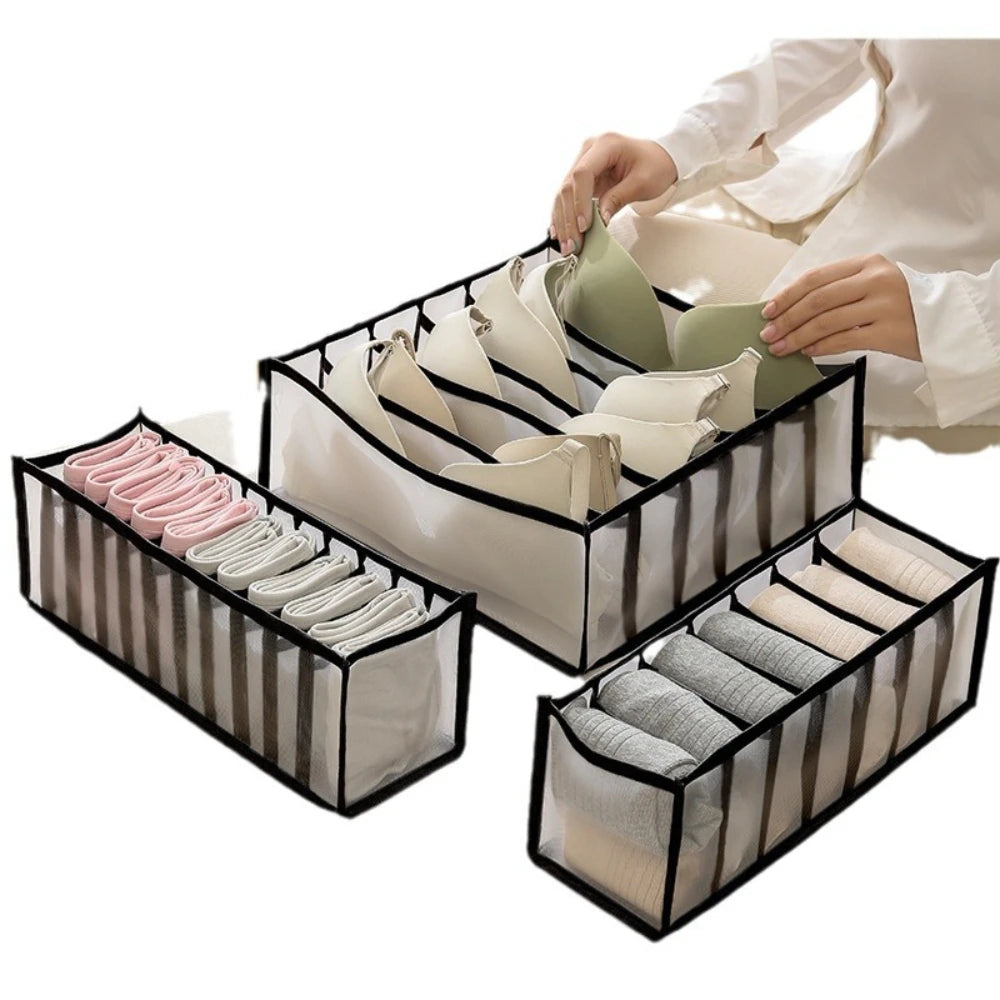 Organisateur de vêtements, boîte de rangement pour jeans, pantalons, armoire, tiroir, organisateur pour sous-vêtements, soutien-gorge, cravates, t-shirts, chaussettes