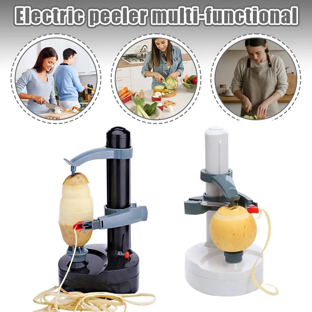 Elektrischer Kartoffelschäler, Multifunktionaler Obstschäler mit Adapter und Ersatzklingen