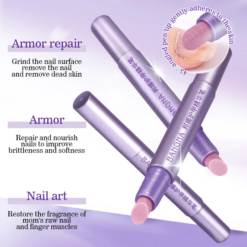 3-in-1 Nagelhautöl Stift Hand Rüstung Essenz Pinsel Nagelhautschieber Maniküre Pflegewerkzeuge Abgestorbene Haut Nagelhautentferner Stift Nail Art Stift
