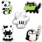 1–5 Stück neue Weihnachts-LED-Schuhanhänger, niedlicher Weihnachtsmann, Katze und Hund, Pin-Zubehör für Sandalen, Schuh-Clogs, Schnalle, Weihnachtsgeschenke