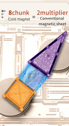 Magnetische Fliesen für Kinder im Alter von 3–5 Jahren, 4–8 Magnetspielzeug für 3 4 5 6 7 8+ Jahre alte Jungen, Mädchen, Kleinkinder, magnetische Bausteine, Vorschule