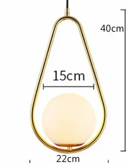 Moderne Led Hängen Lampe Minimalismus Metall Anhänger Lichter Glas Runde Glas Ball Nacht Beleuchtung Wohnzimmer Küche Nordic Deco