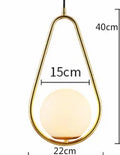 Moderne Led Hängen Lampe Minimalismus Metall Anhänger Lichter Glas Runde Glas Ball Nacht Beleuchtung Wohnzimmer Küche Nordic Deco