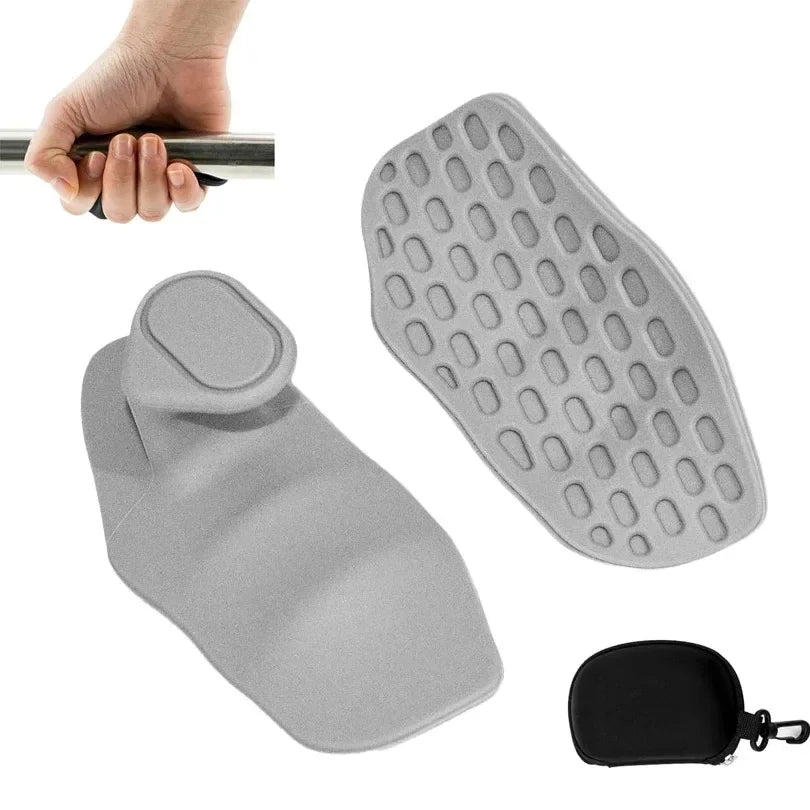 2 Stück rutschfeste Griffpolster aus Silikon fürs Fitnessstudio – Ergonomische Handschützer mit hochdichtem, strukturiertem Design