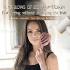 Volumengebende Haarbürste mit eingebauter Reinigung, Styling-Massage, Akupunkt-Haarfeder, Knochen, Luftkissenkamm für Schönheit und Gesundheit