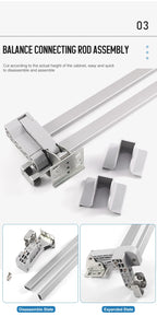 Möbelbeschläge in Sondergröße, Schlafzimmer, Aluminium, eingebetteter Kleiderschrank, Platzierungstür, koplanare Dämpfung, Schiebesystem