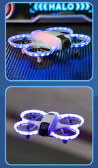 Neue H135 Mini Drohne WIFI FPV Hover Professionelle 4K Kamera Tasche Bunte Lichter Eders Rc Flugzeug Faltbare Quadcopter RC spielzeug Geschenke