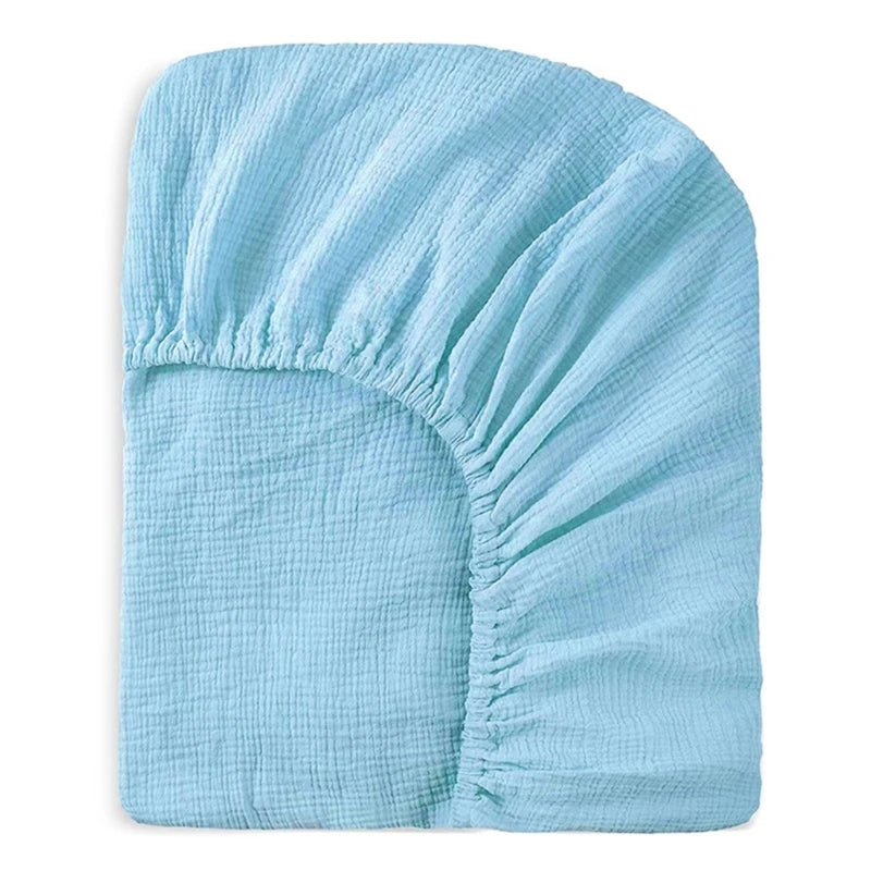 Bequeme Baumwollbettlaken, weiche und atmungsaktive Babybett-Spannbettlaken, Matratzenbezug für Kleinkinder