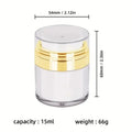 15/30/50ML Leere Airless Pumpe Jar Nachfüllbare Cremes Gele Lotionen Dispenser Creme Jar Vakuum Flasche Push-unten Pumpe Dispenser