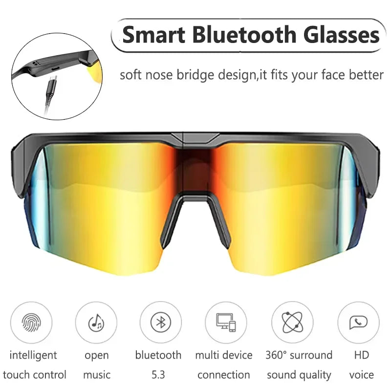 Radfahren Bluetooth Smart Brille, Technologie Audio Anruf, Remote Headset, Sonnenbrille, Sport Fahren, Musik Ohrhörer, Kopfhörer