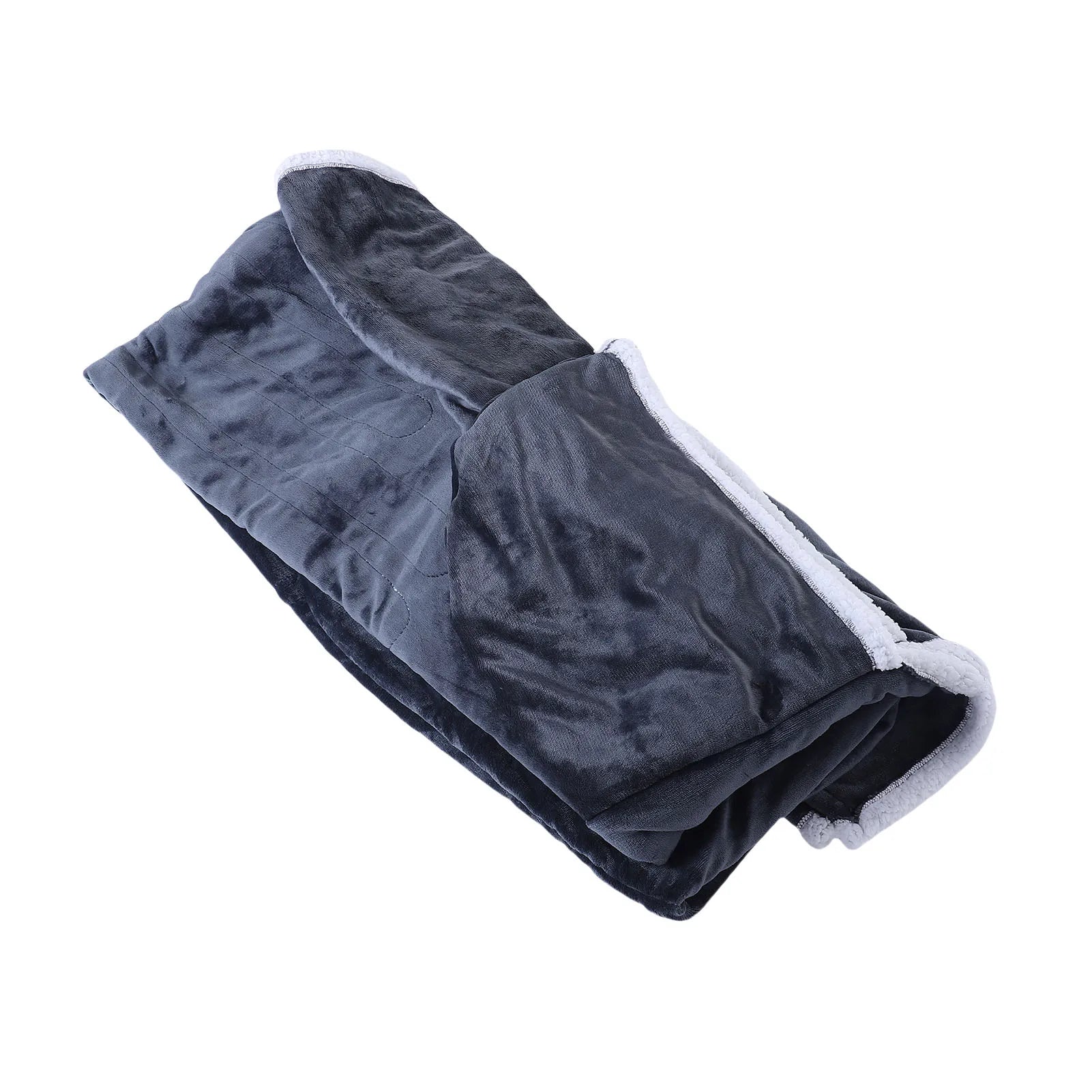 Heizdecke mit Ärmeln, Kapuze und Fußtasche, Flanell, 10 Heizstufen, elektrische tragbare Decke mit 3-Zeiterfassung, 127 x 70 Zoll