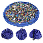 Kinderspielzeugkissen, Spielzeug-Aufbewahrungstasche, Große saubere Spielunterlage, Robuste Baustein-Spielzeug-Aufbewahrungstasche, Outdoor-Matte