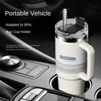40-Unzen-Autobecher, isolierter Strohbecher aus Edelstahl 304, Eisbecher, Auto-Wasserbecher