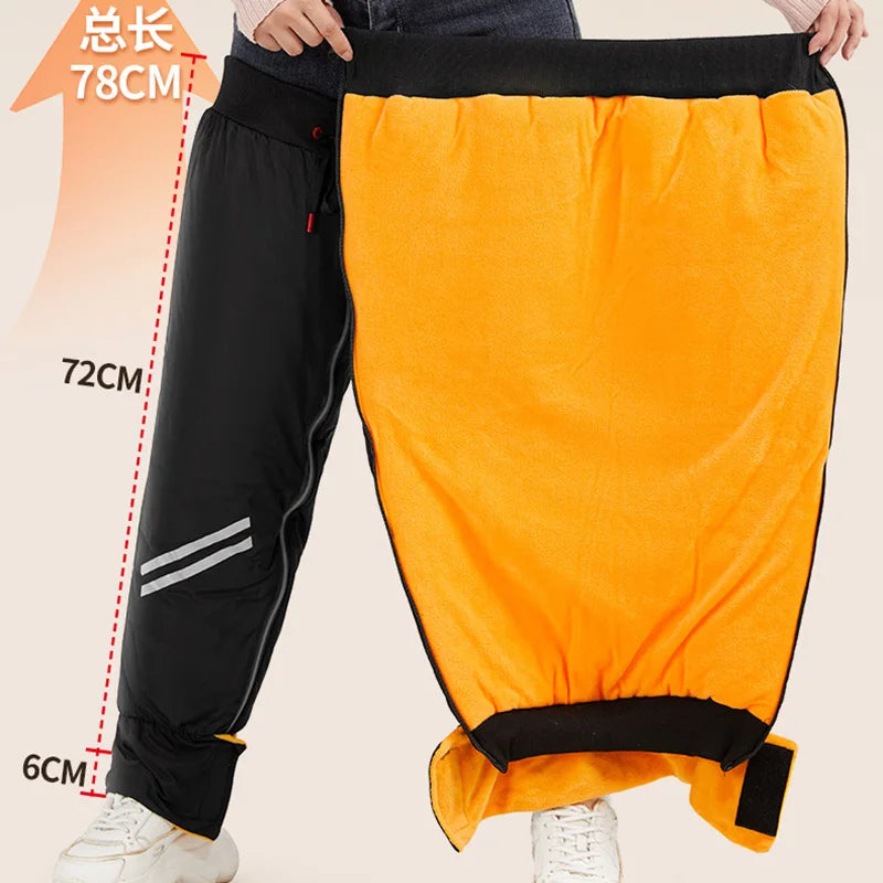 72CM Winter Motorrad Knie Wärmer Fleece Verdicken Pad Warme Wasserdichte Knie Ärmeln