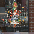 1pc Weihnachten Dekoration Fenster Aufkleber Santa Weihnachten Baum Fenster Glas Aufkleber Poster Neue Jahr Wohnzimmer Dekoration Aufkleber