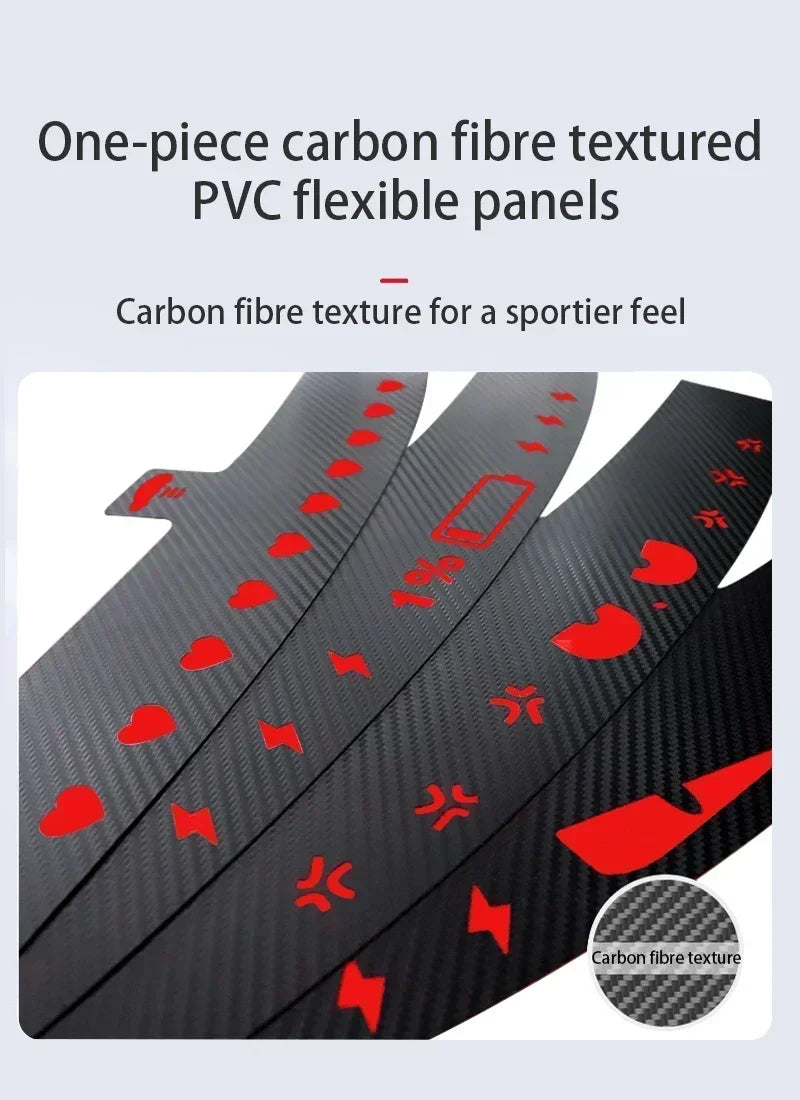 Neu 1 Stück Auto-Aufkleber für Tesla Model 3 Y, Rücklicht-Aufkleber, hochmontiertes Bremslicht, Projektionsbrett, oberes Rücklicht, Emblem-Aufkleber