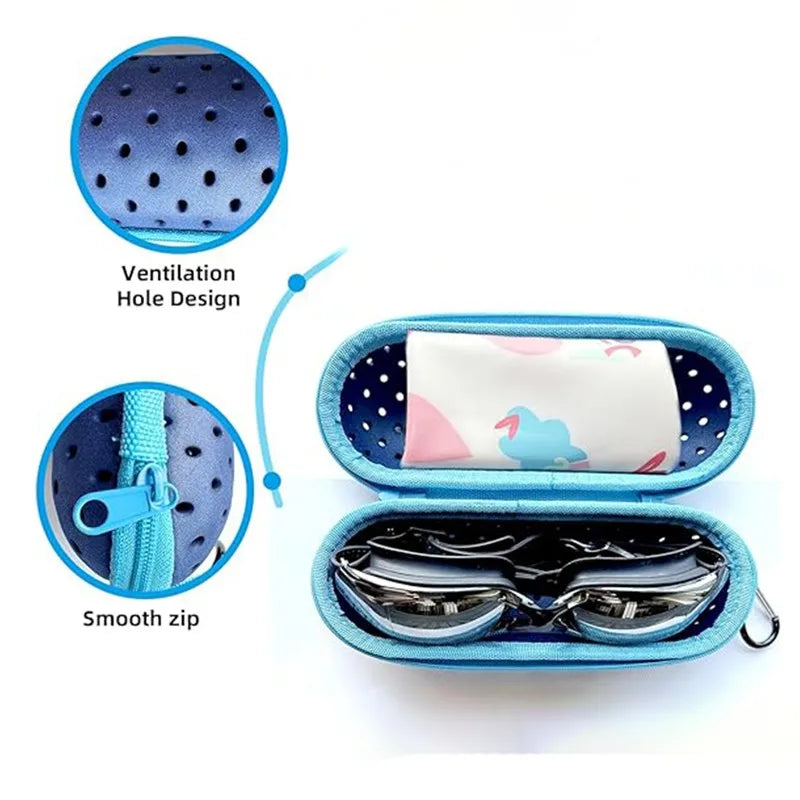 EVA Weiche Schwimmbrille Organizer Schutz Brillenetui Schwimmausrüstung Atmungsaktive Entwässerungsloch Tragbare Schutzbrillenabdeckung