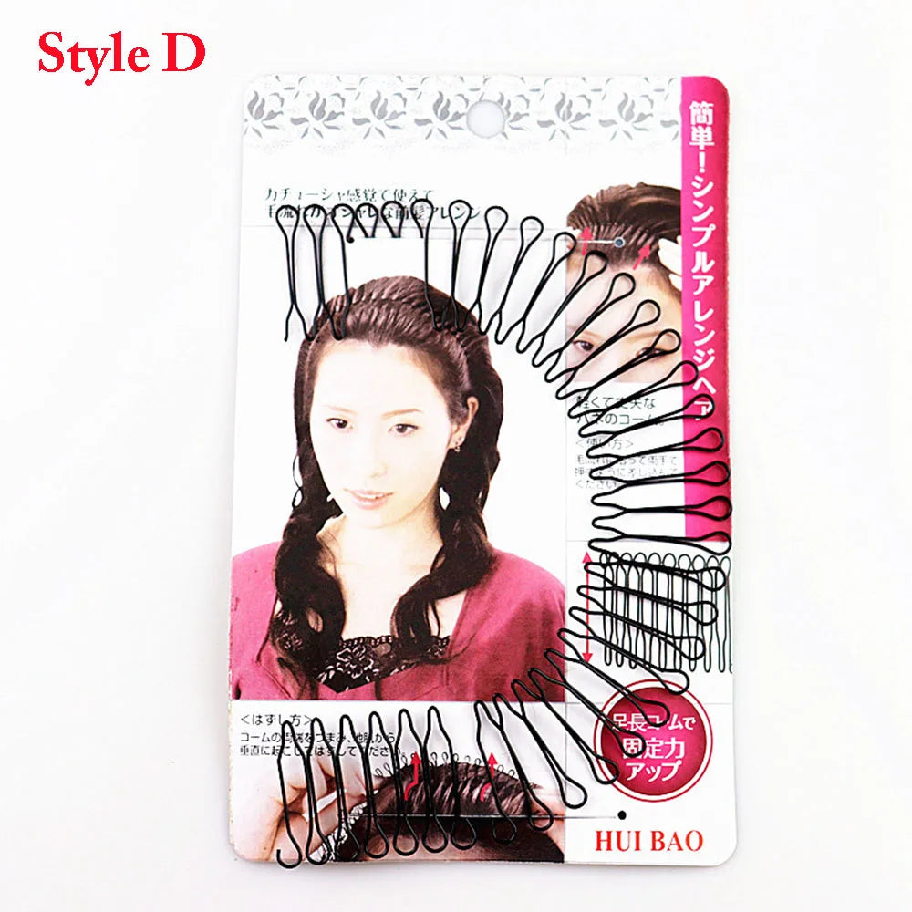 Haar-Finishing-Clip U-förmig – Ganztags-Halt, Unsichtbar, Biegsam | Legierung | 5 Stile & 2 Sets