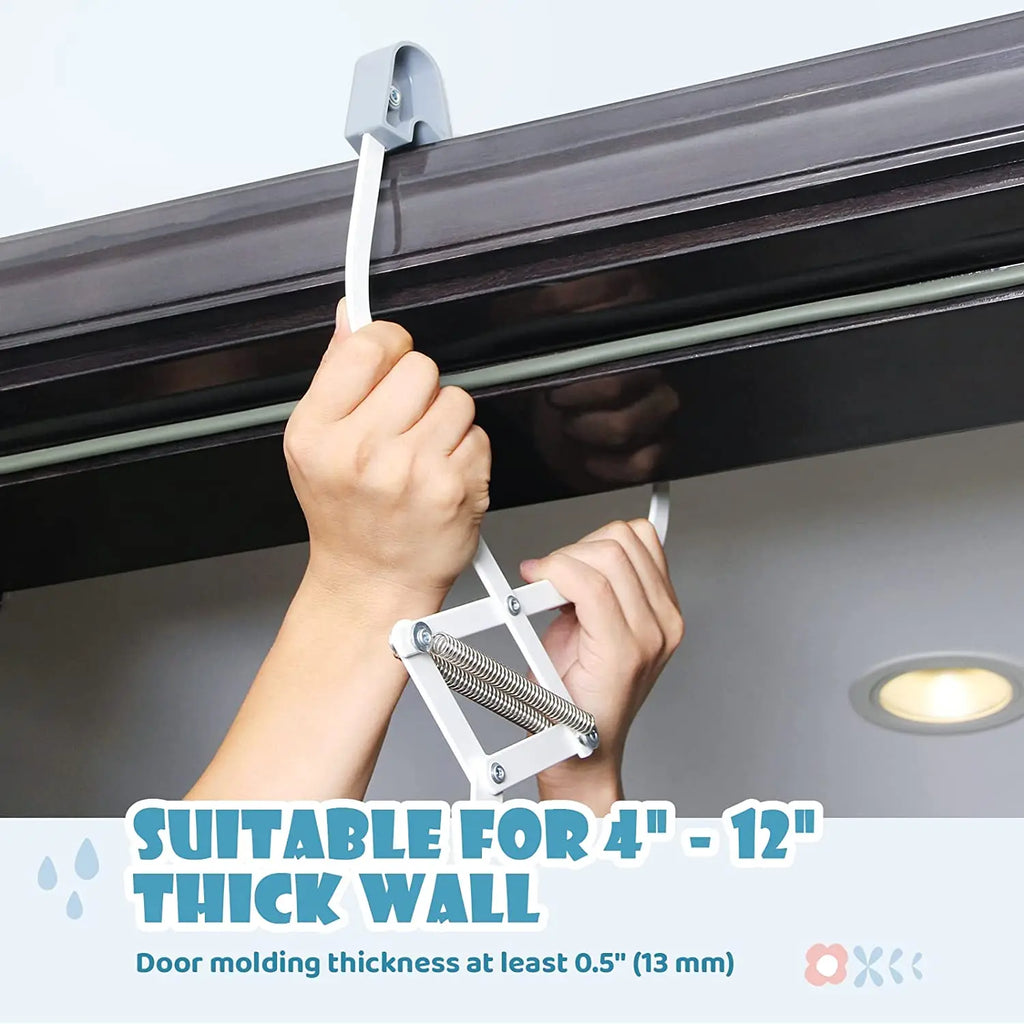 Cowiewie 2 in 1 Baby Tür Jumper w/ Baby Walking Harness Funktion, baby Jumper mit Tür Klemme Verstellbaren Riemen und Sitz für 6-2