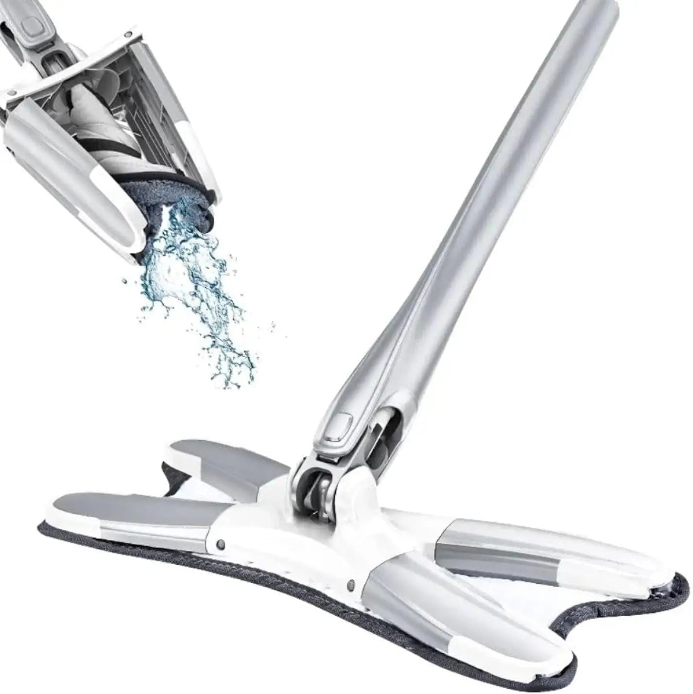 Bodenwischer X-förmiger Mikrofaser-Mopp Bodenreinigungsmopp 360° °   Rotierender, freihändiger Wasch- und Holz-Quetschmopp für die Reinigung in der Küche zu Hause