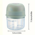 250 ml elektrischer Mini-Knoblauchzerkleinerer, USB-Fleischwolf, Knoblauchzerkleinerer, robuster Ingwer- und Gemüsebrecher mit Sicherheitsschalter,