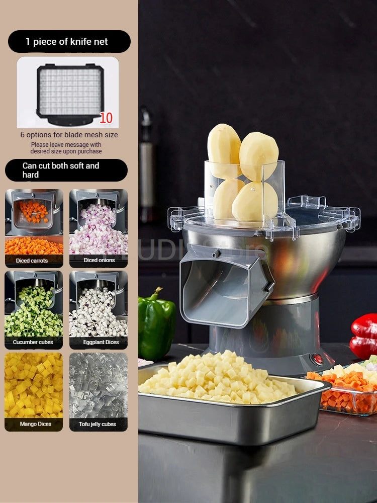 M1 Kommerzieller elektrischer Gemüseschneider, multifunktionale Küchenmaschine, kompakter Schnittlauch, Frühlingszwiebelschneider für Küche, Restaurant, Zuhause