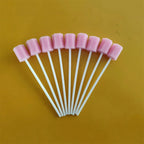 100Pcs Einweg Mundpflege Schwamm Tupfer Zahn Reinigung Mund Tupfer Mit Stick Schwamm Kopf Reinigung Reiniger Tupfer