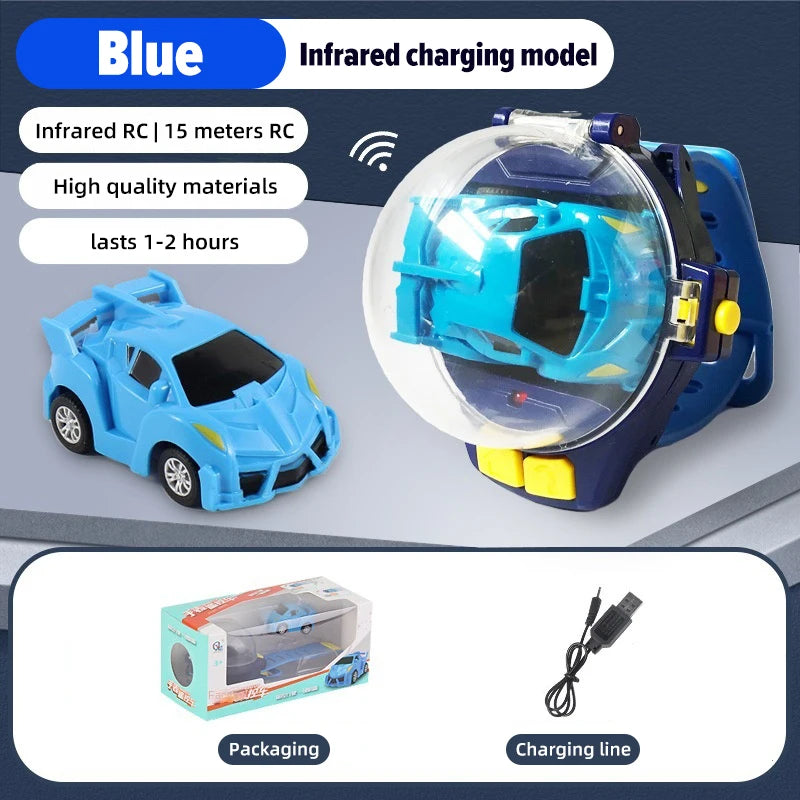 Mini Elektrische Uhr Auto Racing 2,4G Fernbedienung Auto Tragbare Fahrzeug Kinder Spielzeug Weihnachten Geschenke eltern-kind-Interaktion Spiel