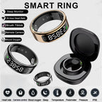 Neue R11 Smart Ring Männer Frauen LED Display Bildschirm Herzfrequenz Blut Sauerstoff Überwachung Wasserdichte Multi Sport Modi Smartrings 2025