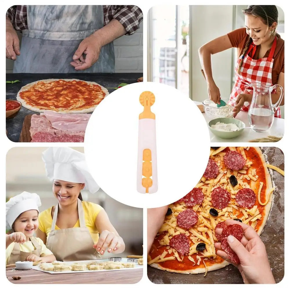 Multifunktionale Roller Cutter Mehrzweck Pizza Kuchen Teig Schneiden Werkzeug Backen Küche Zubehör Mit Kunststoff Klinge Rad