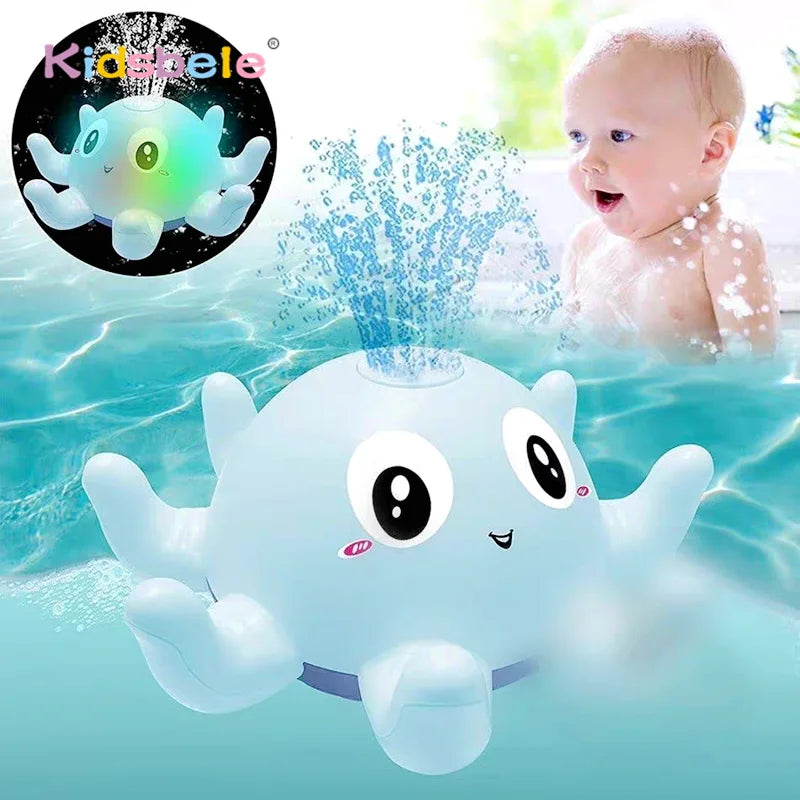 Baby Badespielzeug Oktopus – Leuchtend, Musik & Wasserspritzer
