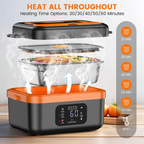 A07R Cordless Electric Lunch Box With 16000Mah Battery Rechargeable Self-Heating Food Warmer For Work/Travel Car/Office Us Plug