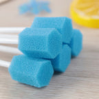 100Pcs Einweg Mundpflege Schwamm Tupfer Zahn Reinigung Mund Tupfer Mit Stick Schwamm Kopf Reinigung Reiniger Tupfer