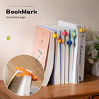 Silikon-Lesezeichen 3er Set – Automatisch seitenfolgendes Buchzeichen, geometrisch