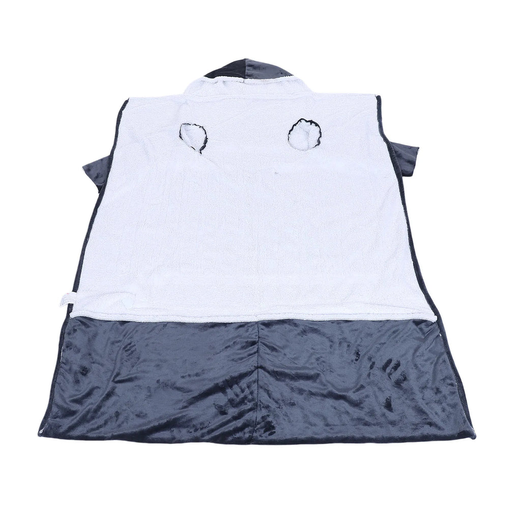 Heizdecke mit Ärmeln, Kapuze und Fußtasche, Flanell, 10 Heizstufen, elektrische tragbare Decke mit 3-Zeiterfassung, 127 x 70 Zoll