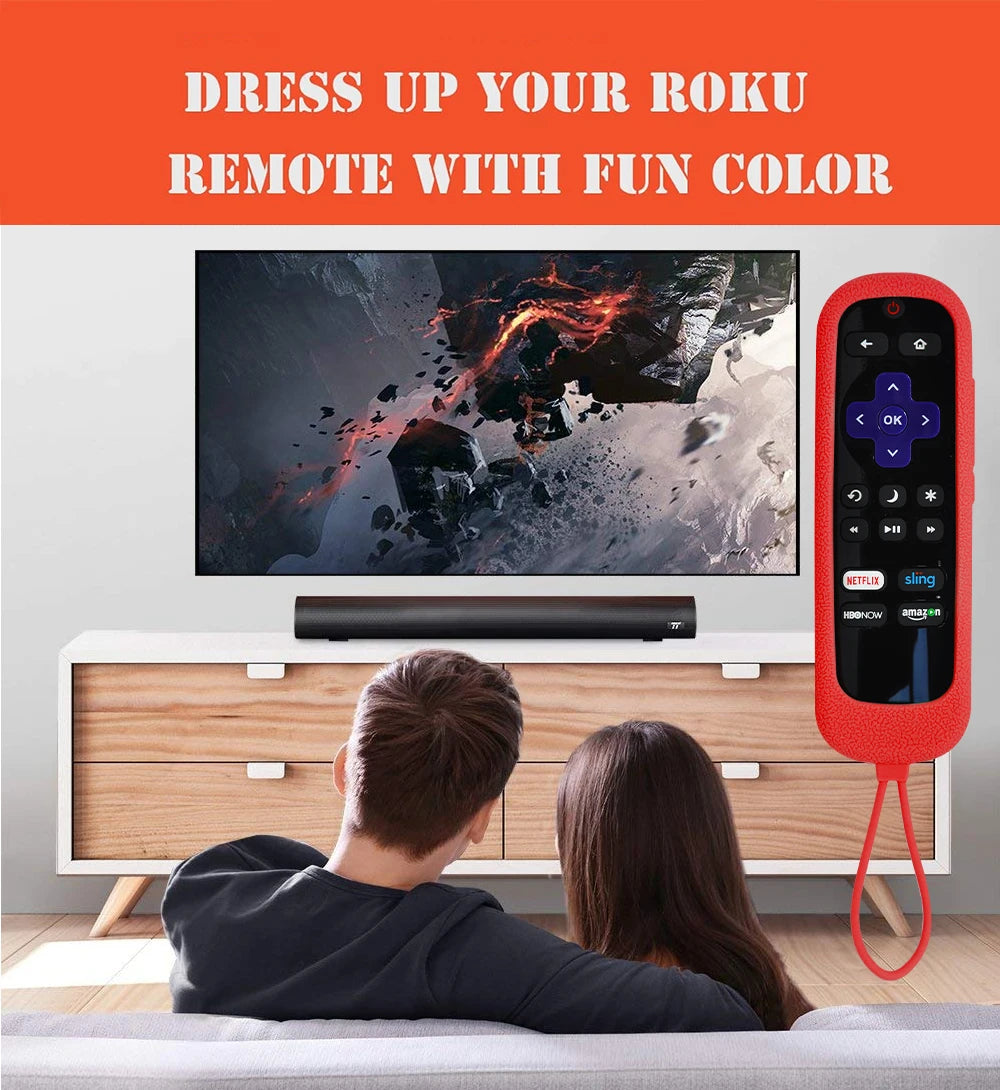 Silikon-Schutzhülle für TCL Roku TV Fernbedienung – RC280, leuchtet im Dunkeln