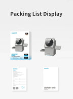 Qi2 3-in-1-Wireless-Ladegerät mit automatisch rotierendem Magic Cube Dock für iPhone 16/15/14 Pro Max, AirPods und IWatch-Schnellladung