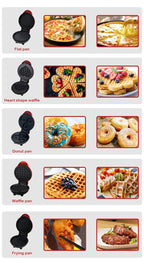 110V/220V Multifunktionaler Waffelkuchenzubereiter