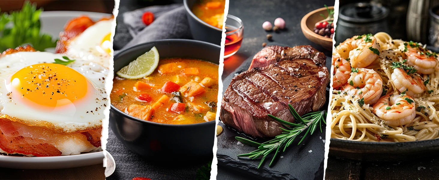 Induktionskochgeschirr-Set 10-teilig, antihaftbeschichtetes Töpfe- und Pfannenset mit abnehmbaren Griffen, für alle Kochfelder, stapelbares Design, Spülmaschine/