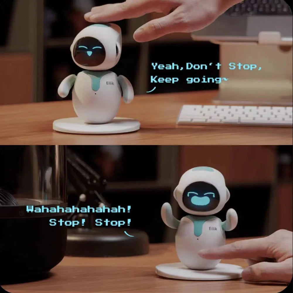 Elektron AI Pet Eilik Smart Roboter Desktop Spielzeug Emotionale Intelligente Begleiter Haustiere Touch Intaktive Spielzeug Kinder Erwachsene Roboter